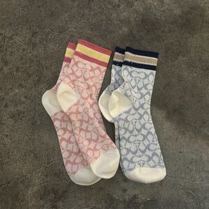 Coach 2-Pack Quarter Length Socks